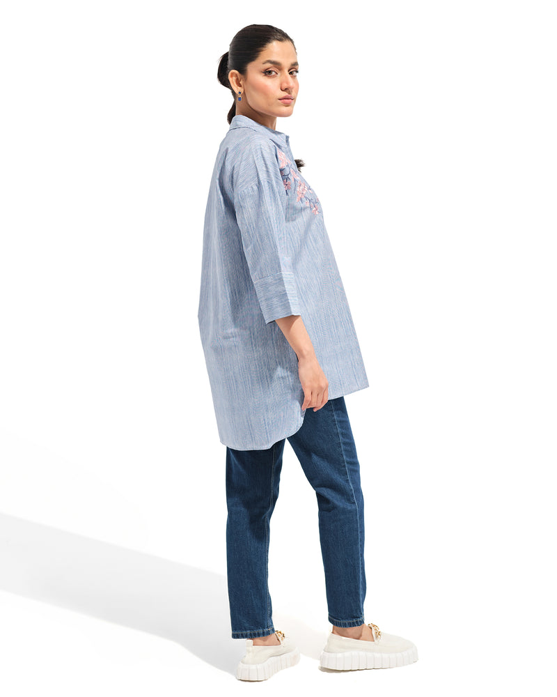 Women Solid Embroidery Top - Engine - Buy Now