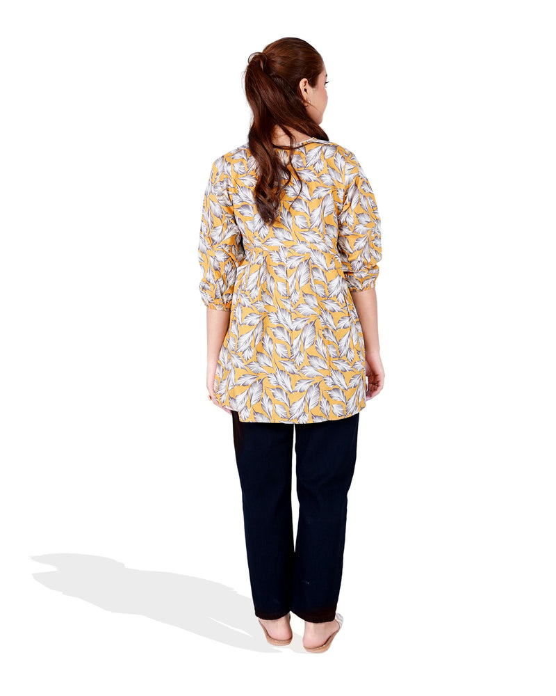 Women Printed Angrakha Style Top - Engine - Buy Now