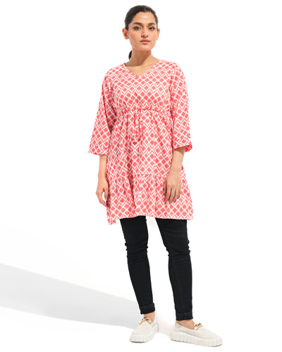 Women Ikat Printed Top
