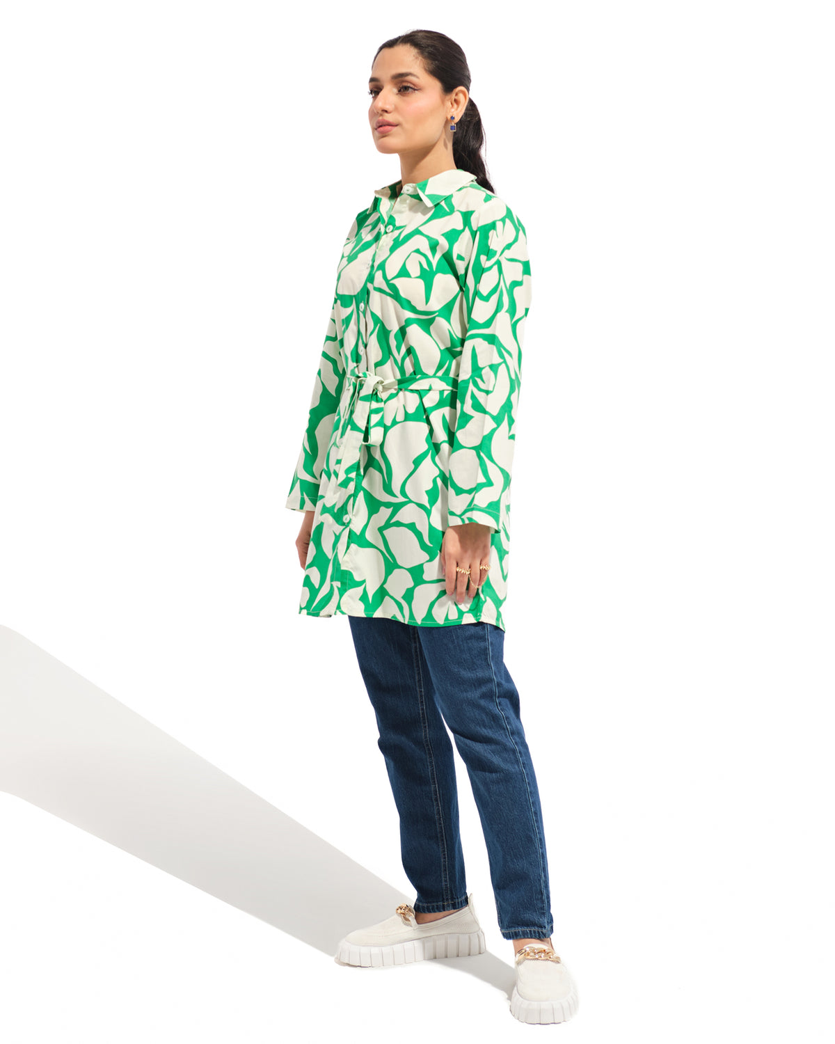 Women Printed Button Down Top - Engine - Buy Now
