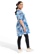 Women Printed Raglan Dress - Engine - Buy Now
