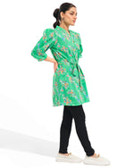 Women Printed Belted Top - Engine - Buy Now