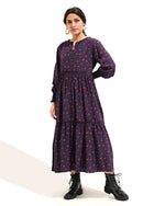 Women Printed Double Tier Dress - Engine - Buy Now
