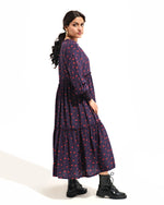 Women Printed Double Tier Dress - Engine - Buy Now