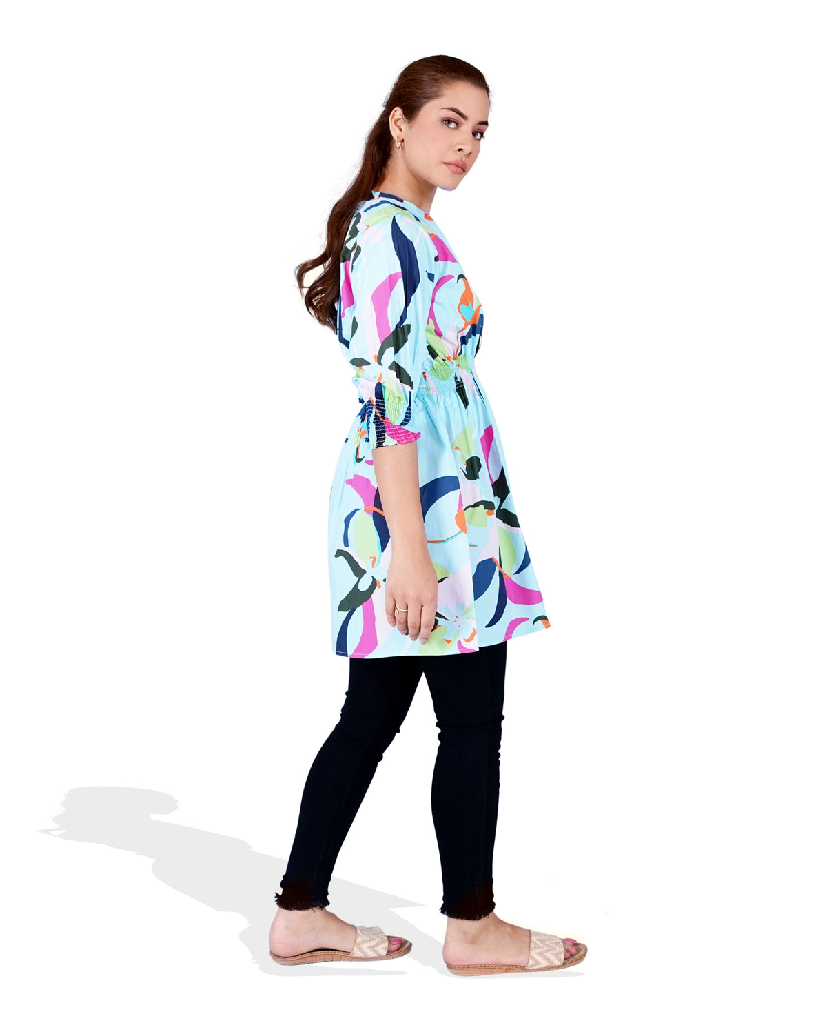 Women Printed Mid-Length Top - Engine - Buy Now