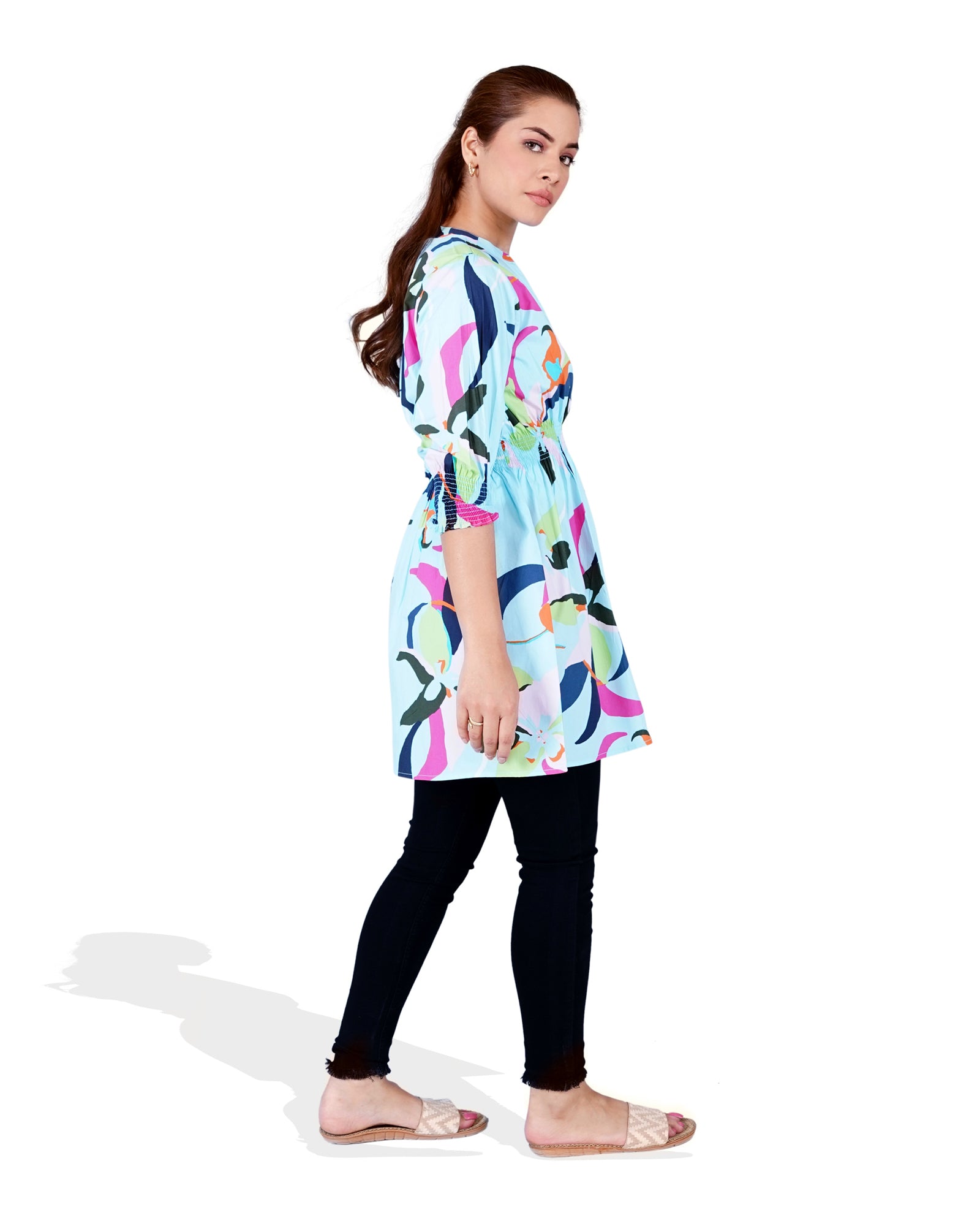 Women Printed Mid-Length Top - Engine - Buy Now