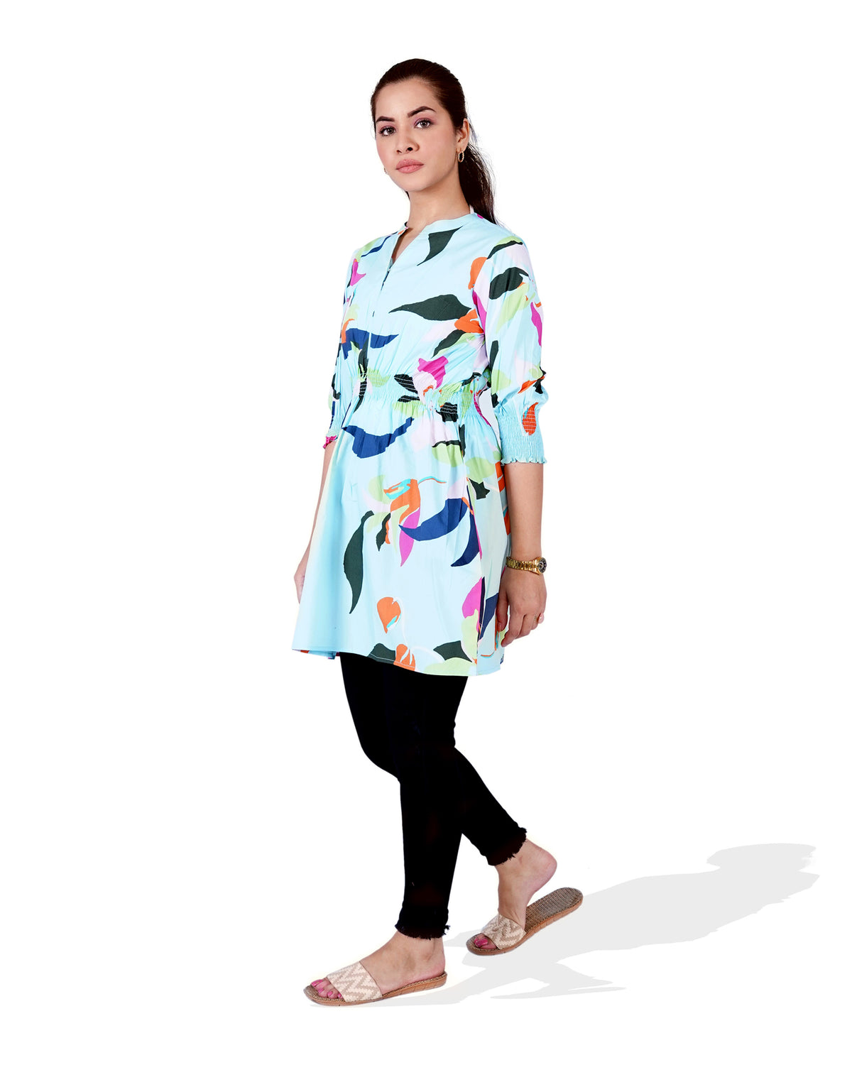 Women Printed Mid-Length Top - Engine - Buy Now