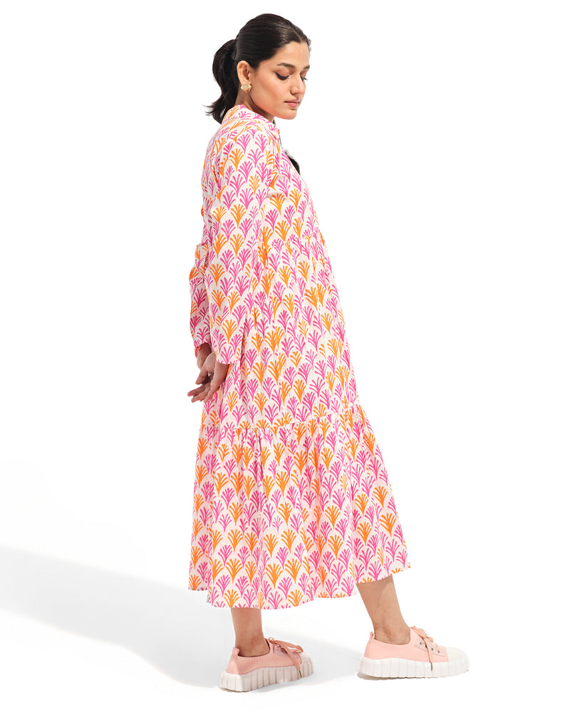 Women Printed Long Dress - Engine - Buy Now