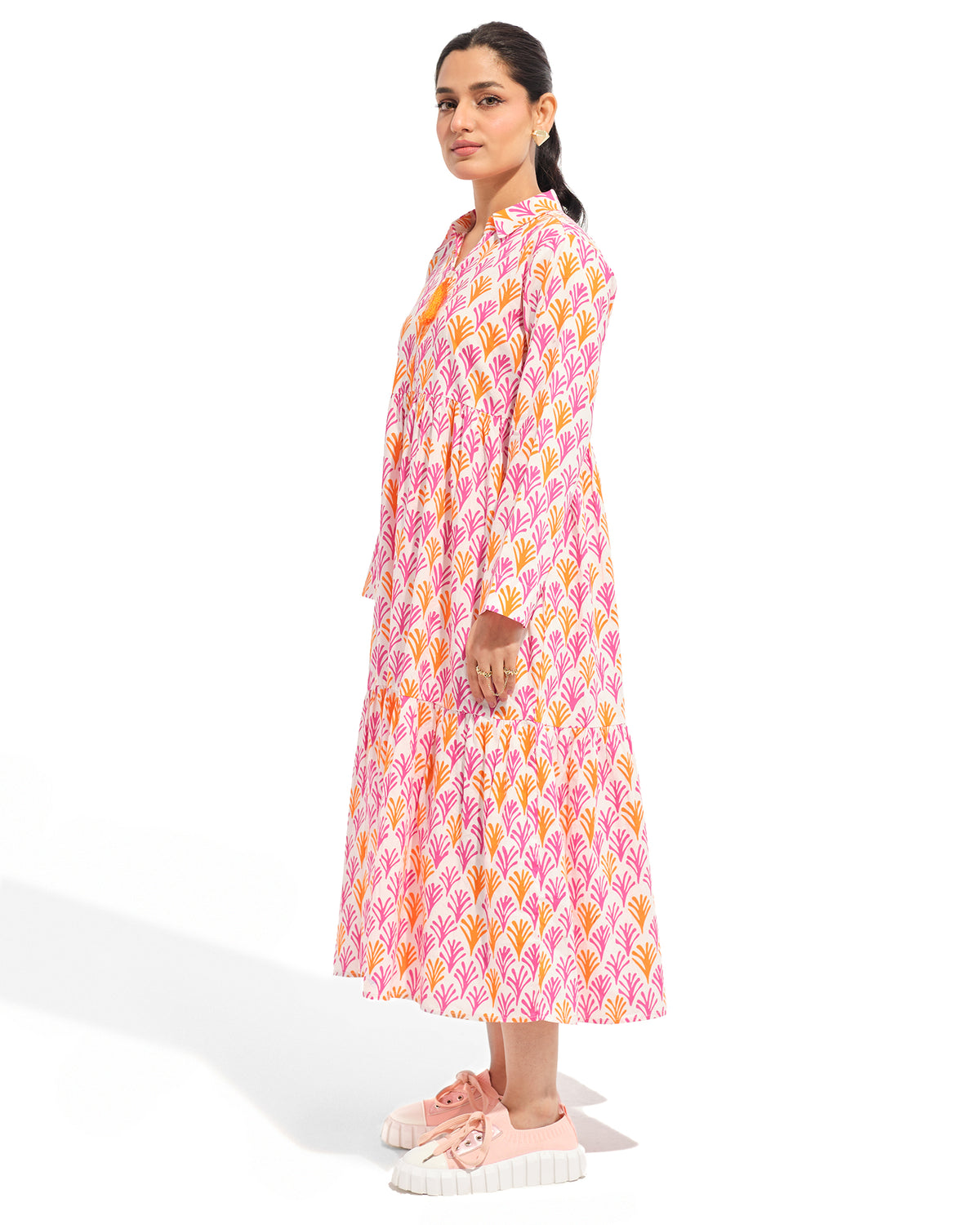 Women Printed Long Dress - Engine - Buy Now
