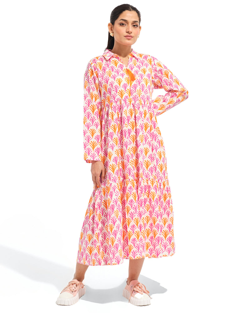 Women Printed Long Dress - Engine - Buy Now