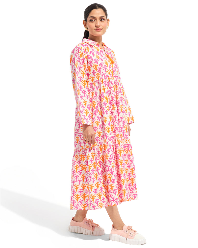 Women Printed Long Dress - Engine - Buy Now
