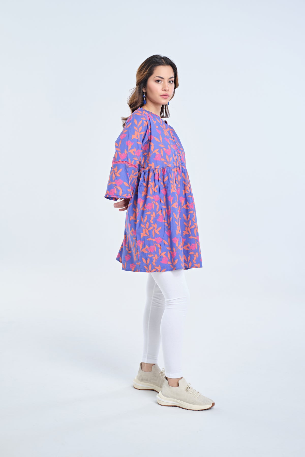 Women Mid-Length Printed Top - Engine - Buy Now