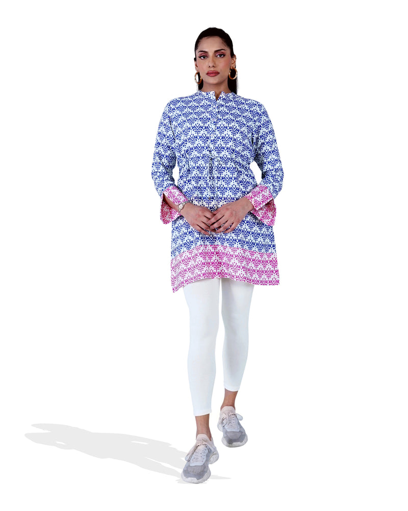 Women Printed Mid-Length Top - Engine - Buy Now