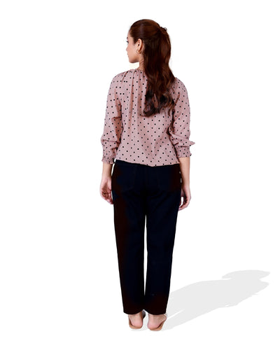 Women Printed Polka Dot Top