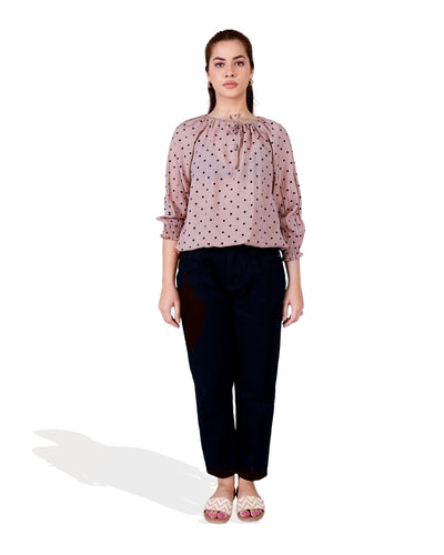 Women Printed Polka Dot Top