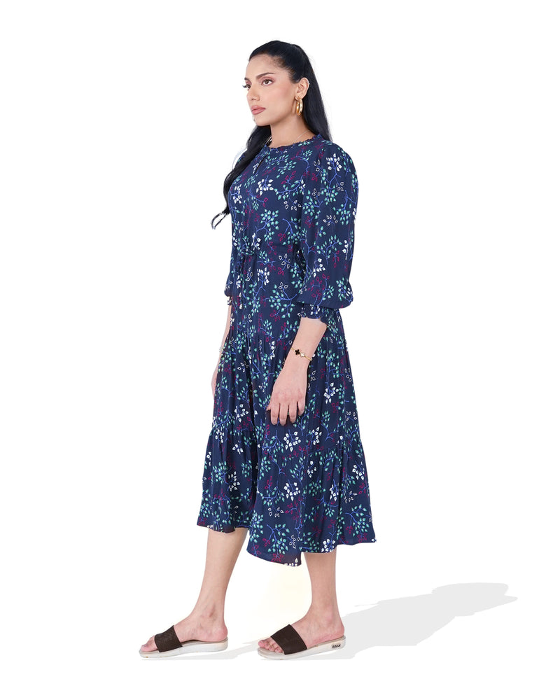 Women Three Tier Printed Dress - Engine - Buy Now
