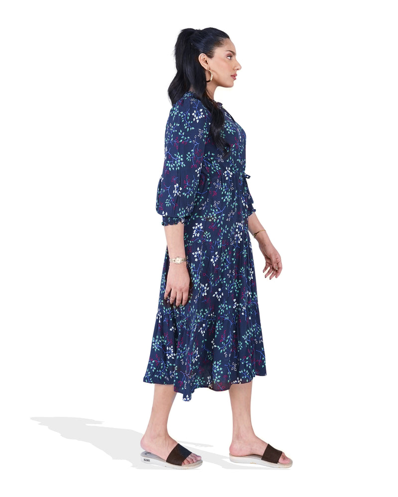 Women Three Tier Printed Dress - Engine - Buy Now