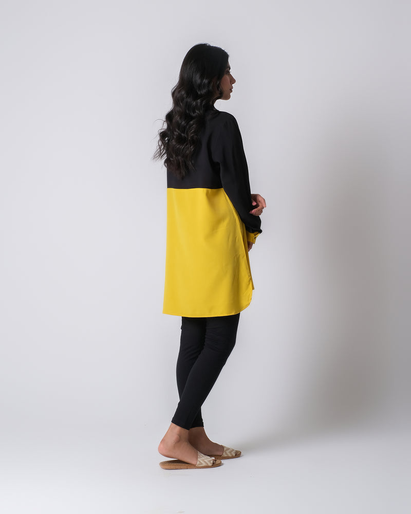 Women Mid-Length Color Block Top - Engine - Buy Now