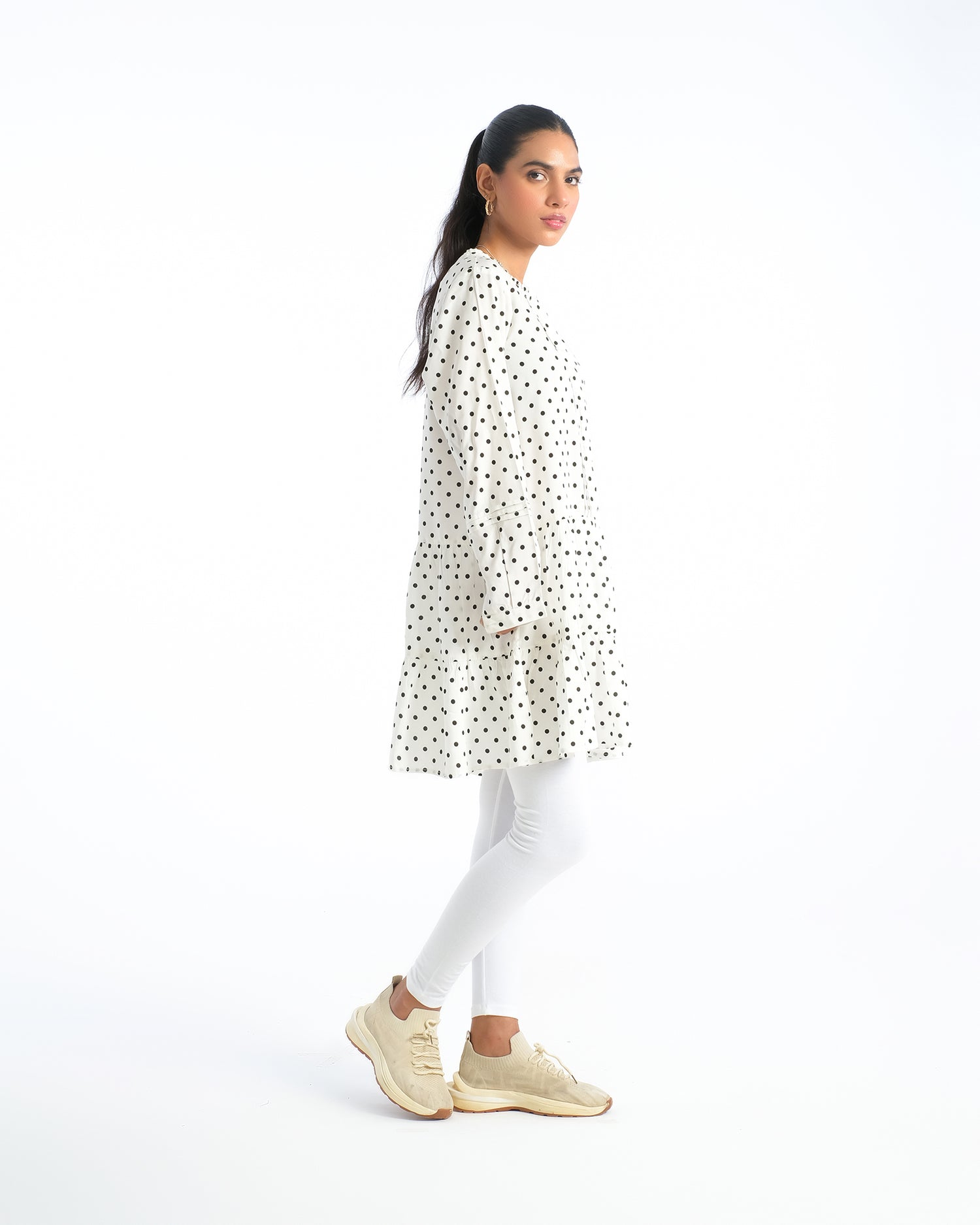 Women Polka Dots Mid-Length Top - Engine - Buy Now