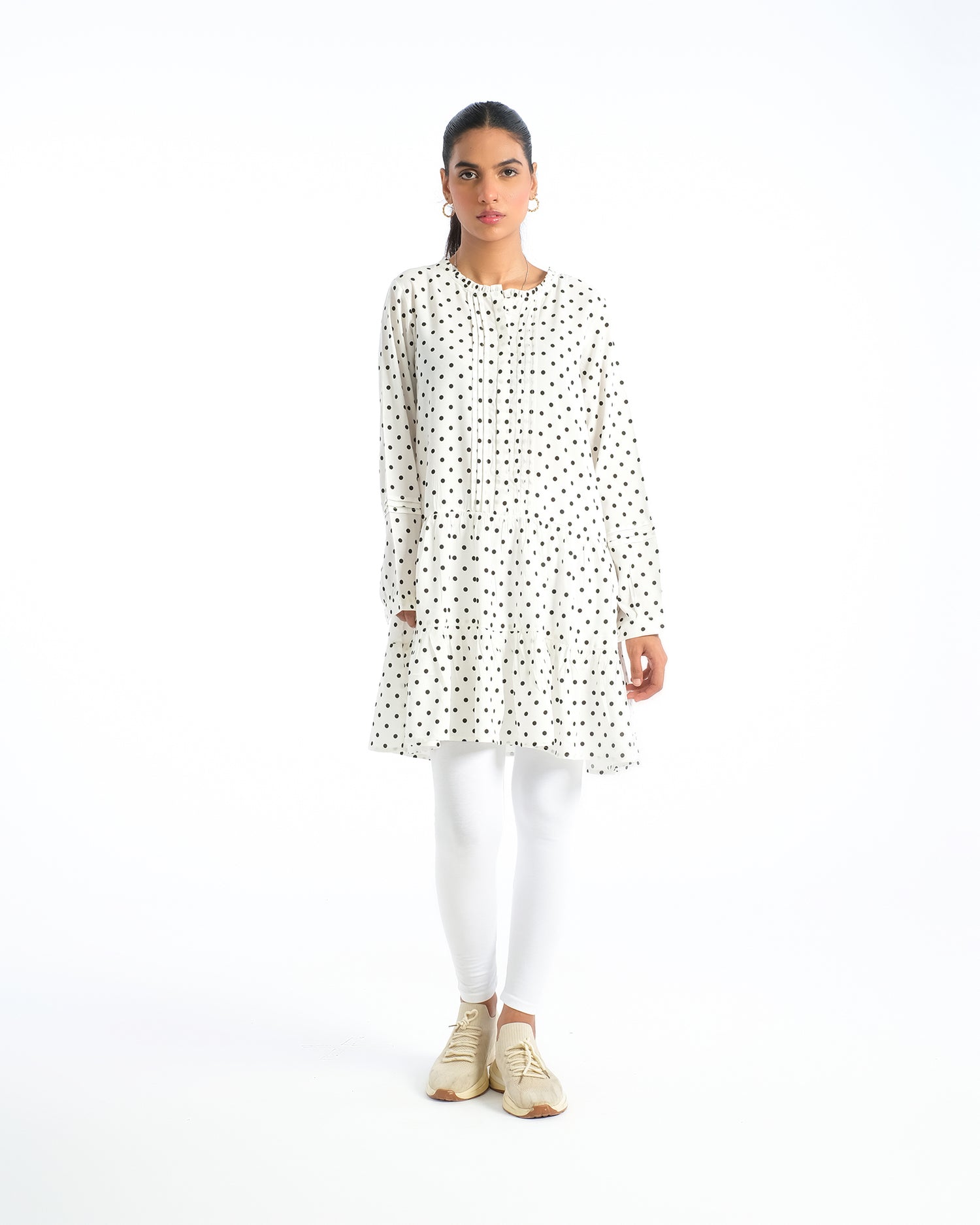 Women Polka Dots Mid-Length Top - Engine - Buy Now