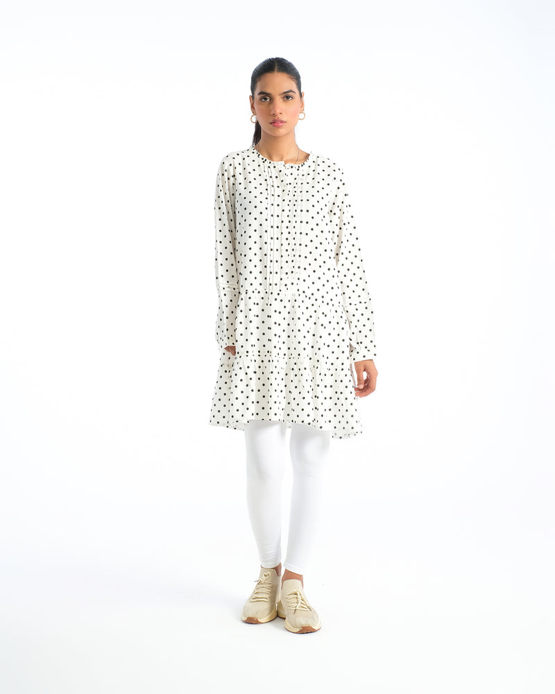 Women Polka Dots Mid-Length Top - Engine - Buy Now