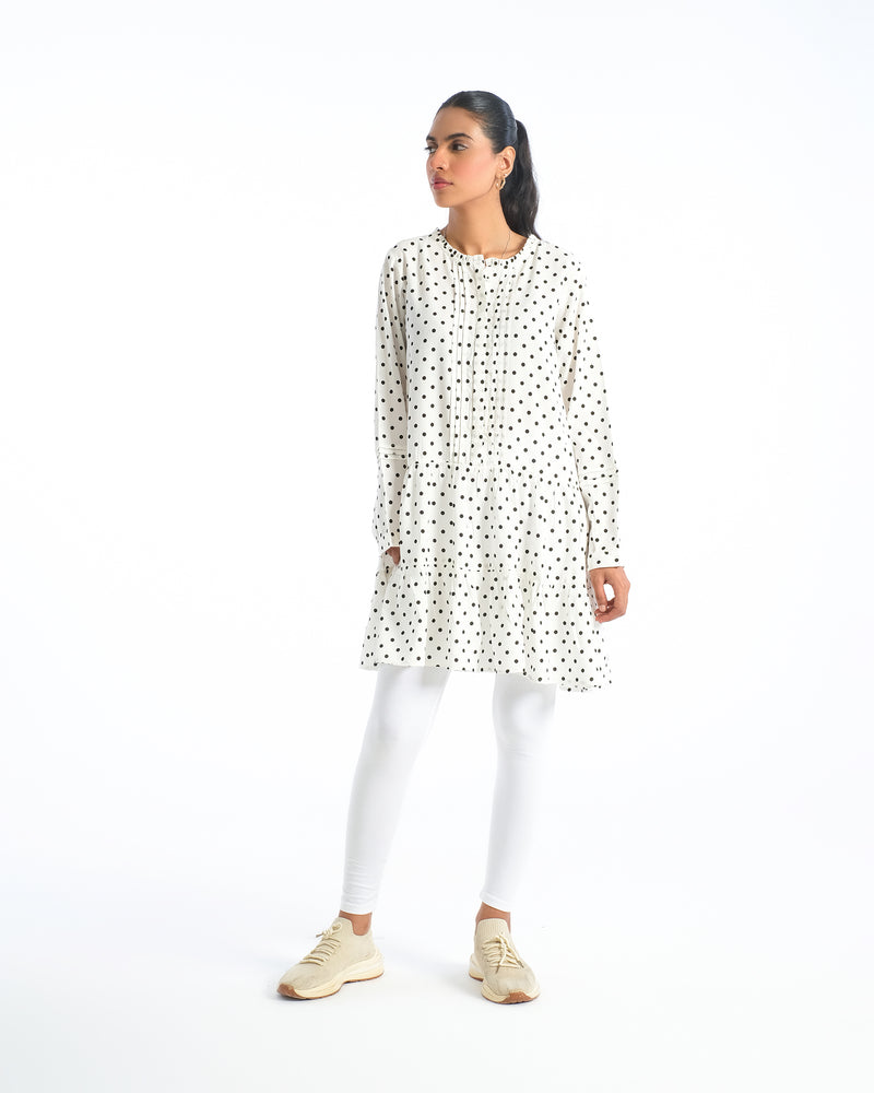 Women Polka Dots Mid-Length Top - Engine - Buy Now