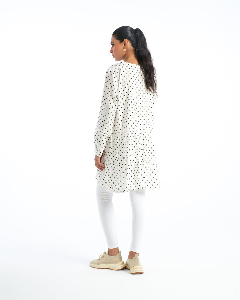 Women Polka Dots Mid-Length Top - Engine - Buy Now