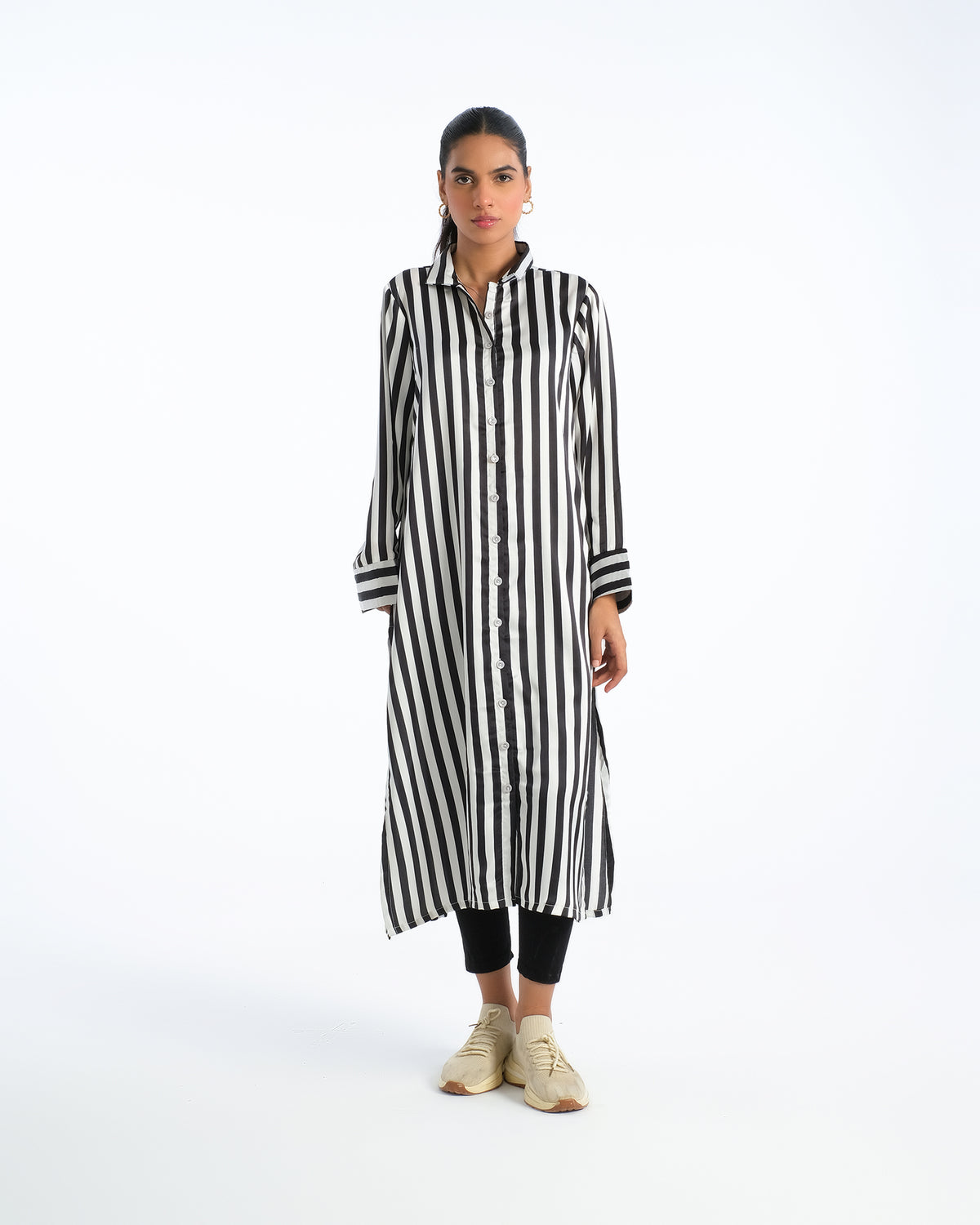 Women Striped Button-Down Dress - Engine - Buy Now