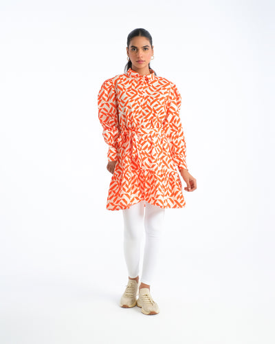 Women Printed Mid-Length Top