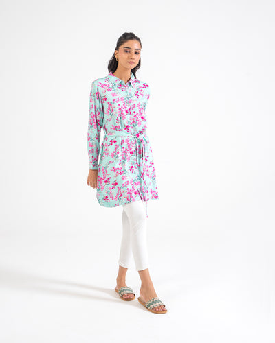 Women Printed Mid-Length Top