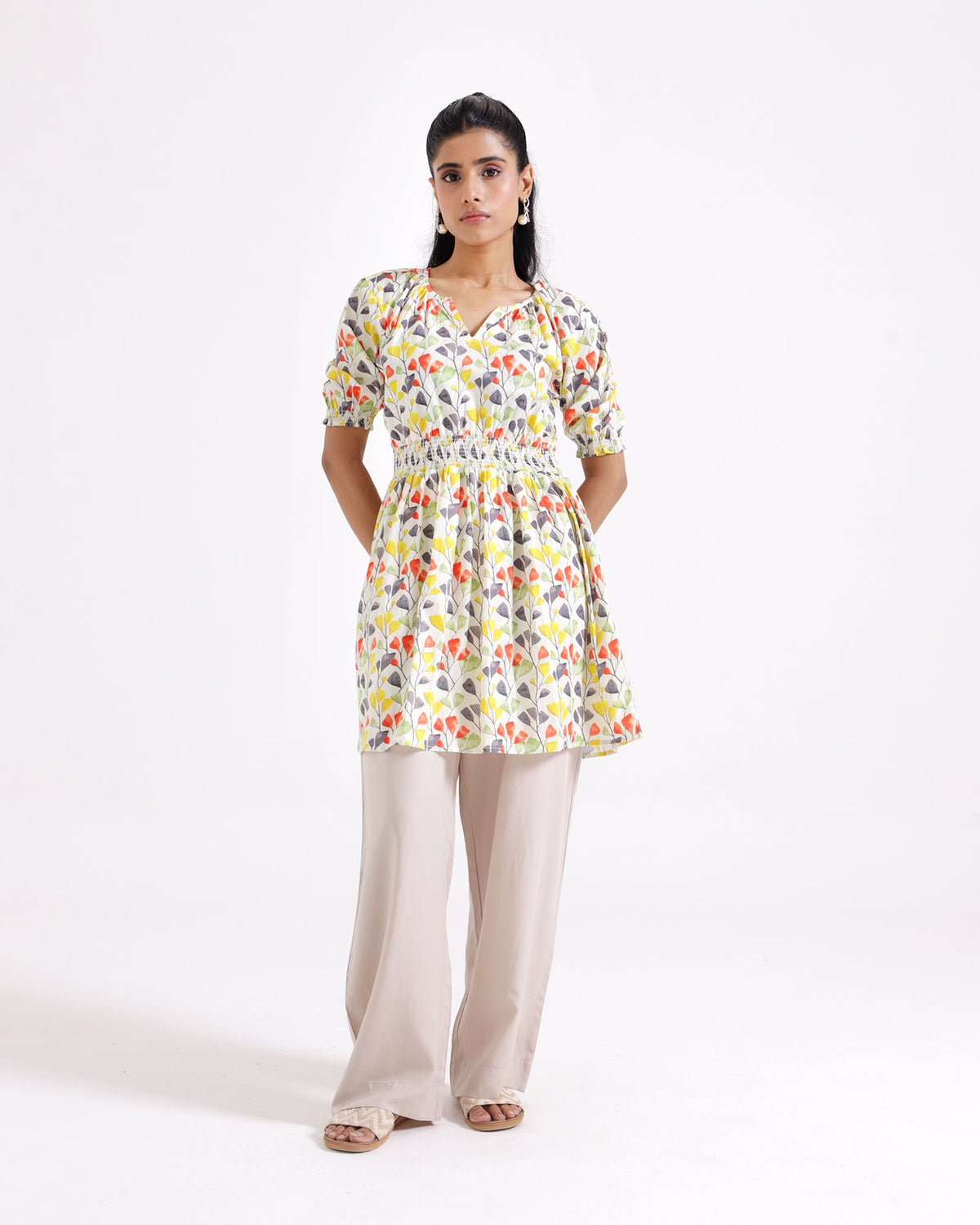 Women Printed Mid-Length Top - Engine - Buy Now