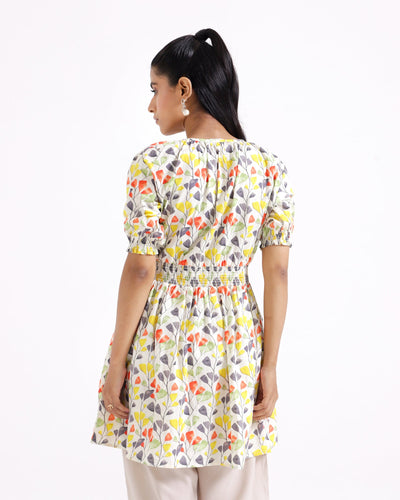 Women Printed Mid-Length Top