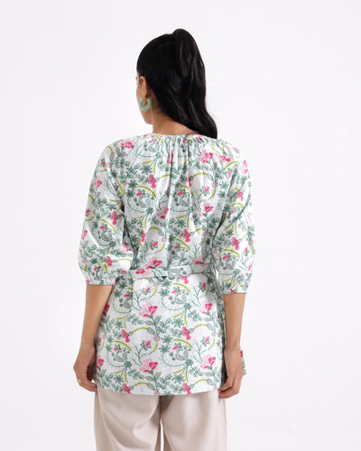 Women Printed Mid-Length Top