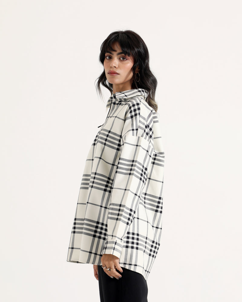 Women Check Mid-Length Top - Engine - Buy Now