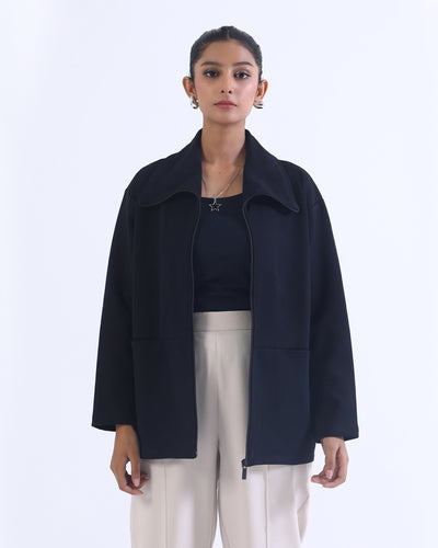 Women Basic Zip Thru Upper