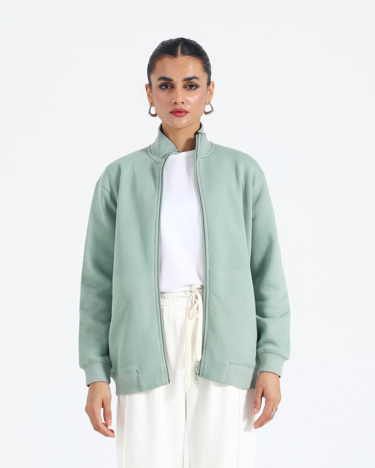 Women Mock Neck Zipper Upper - Engine - Buy Now