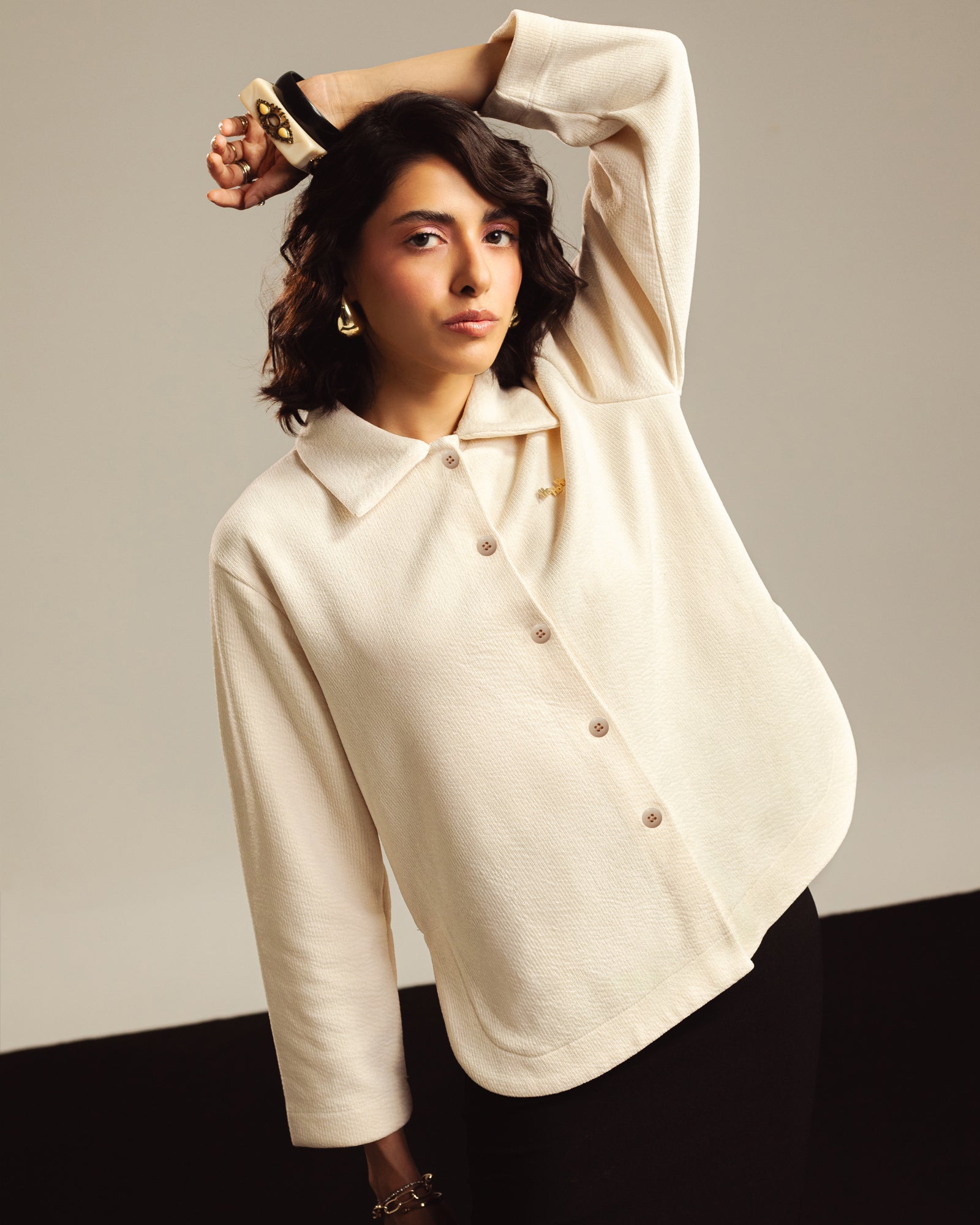 Women Basic Button Down Upper