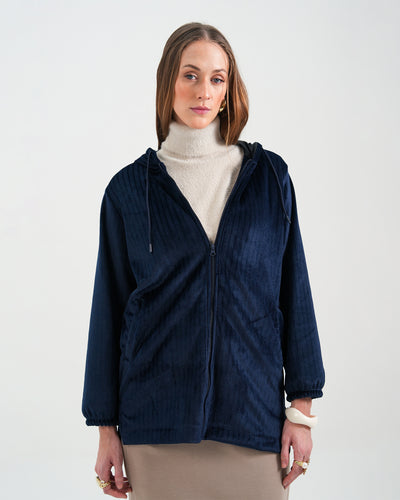 Women Basic Zip-Up Upper