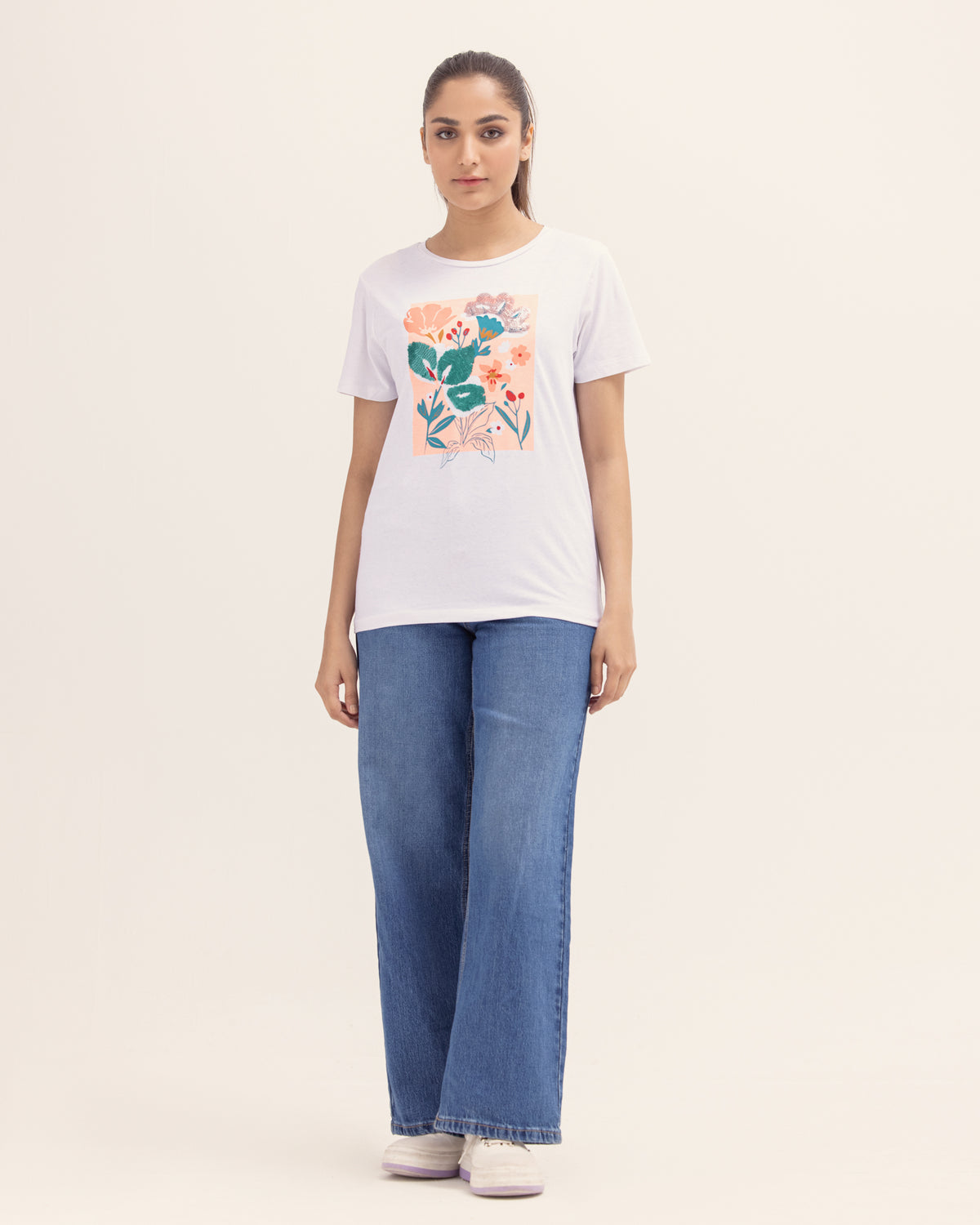 Women Printed T Shirt - Engine - Buy Now