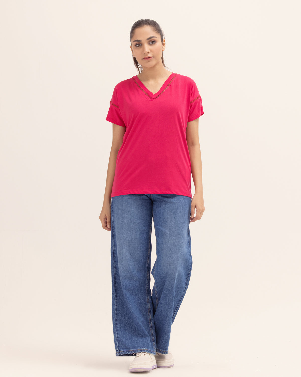 Women V Neck Tee - Engine - Buy Now