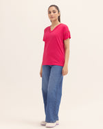 Women V Neck Tee - Engine - Buy Now