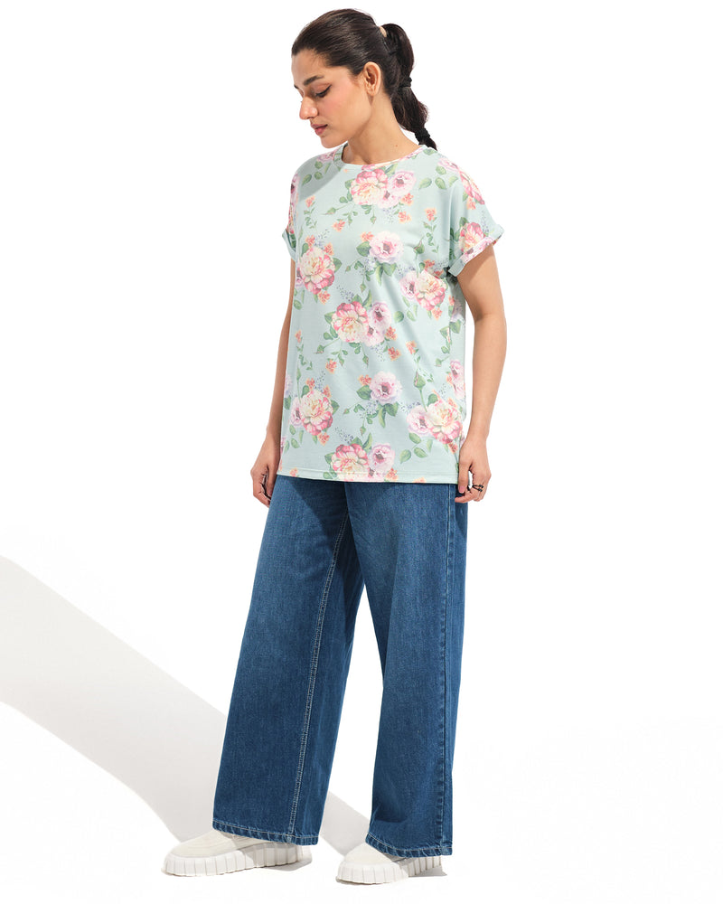 Women Floral Printed Tee - Engine - Buy Now