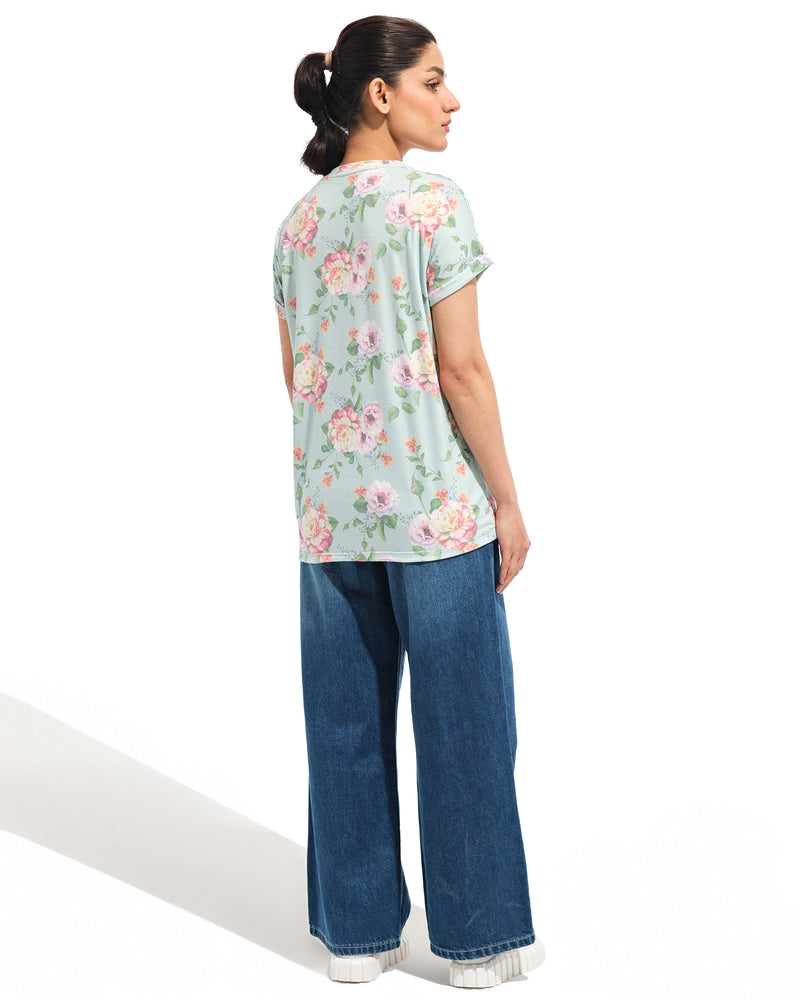 Women Floral Printed Tee - Engine - Buy Now