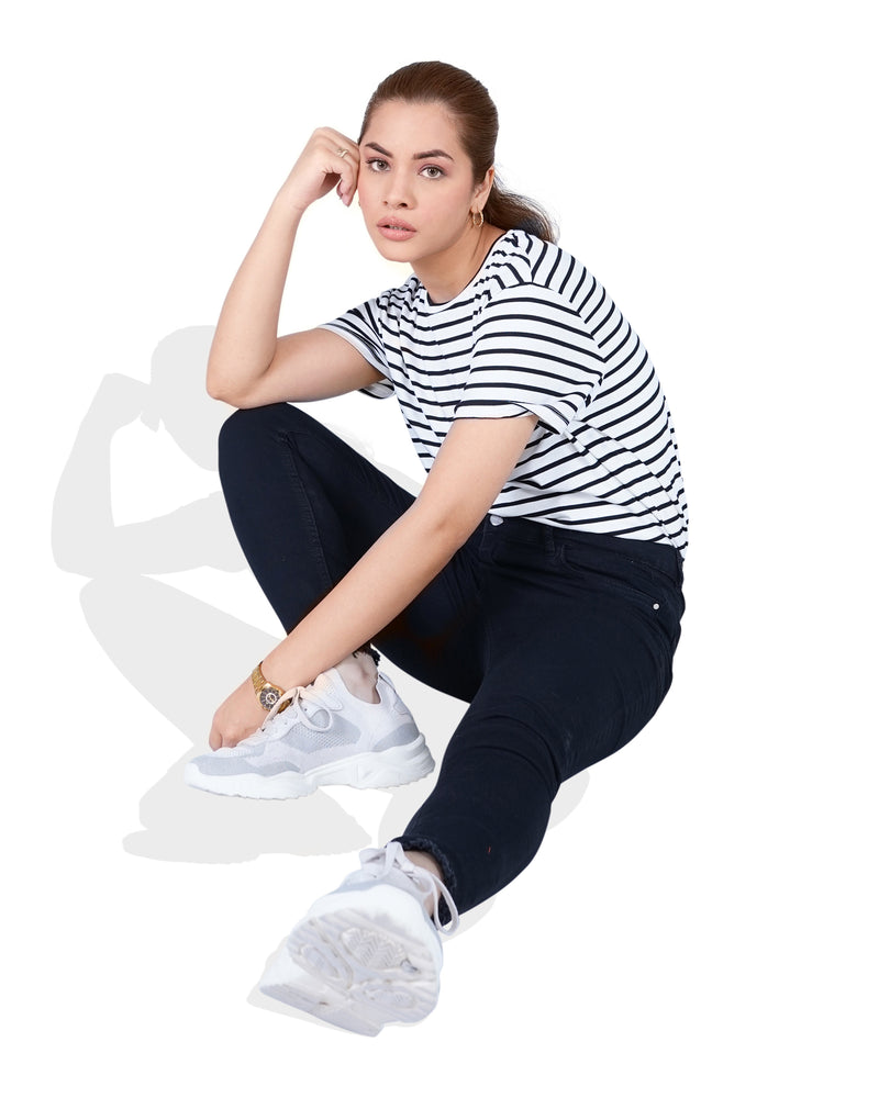 Women Striped T Shirt - Engine - Buy Now