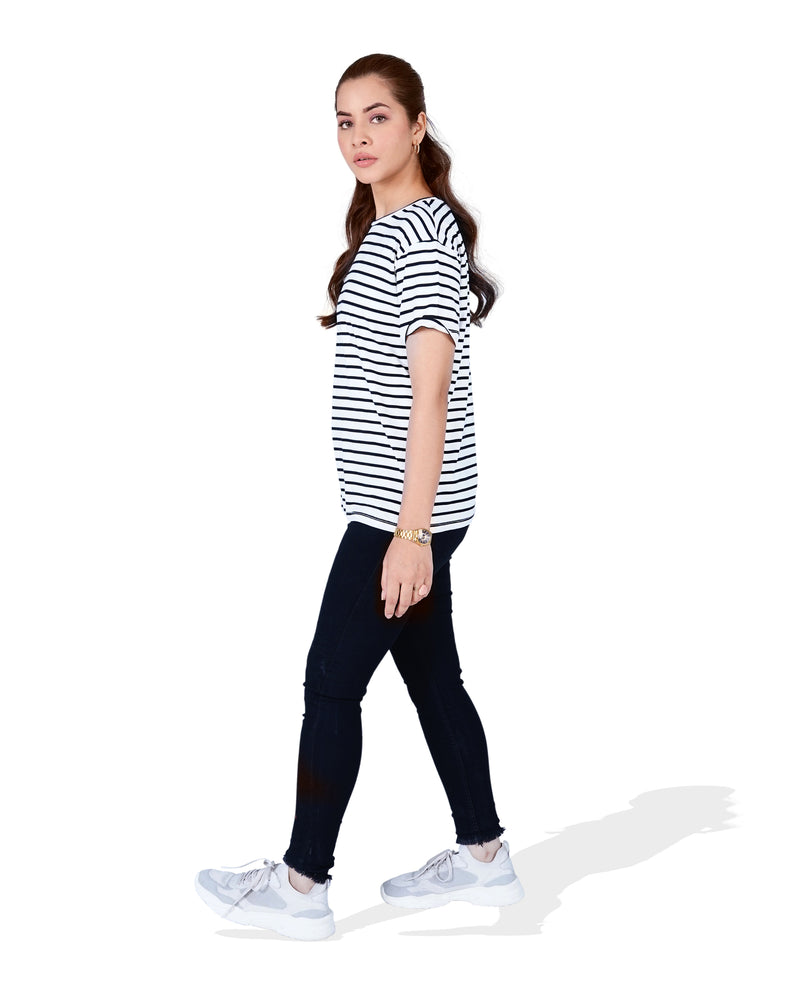 Women Striped T Shirt - Engine - Buy Now