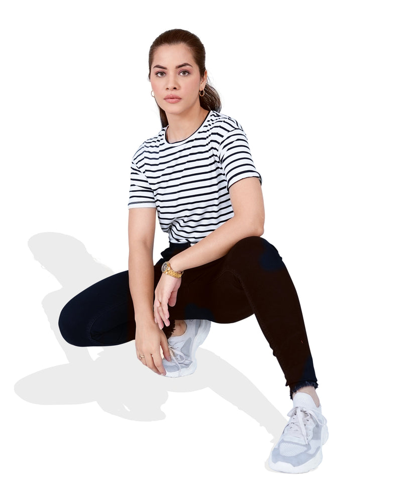 Women Striped T Shirt - Engine - Buy Now