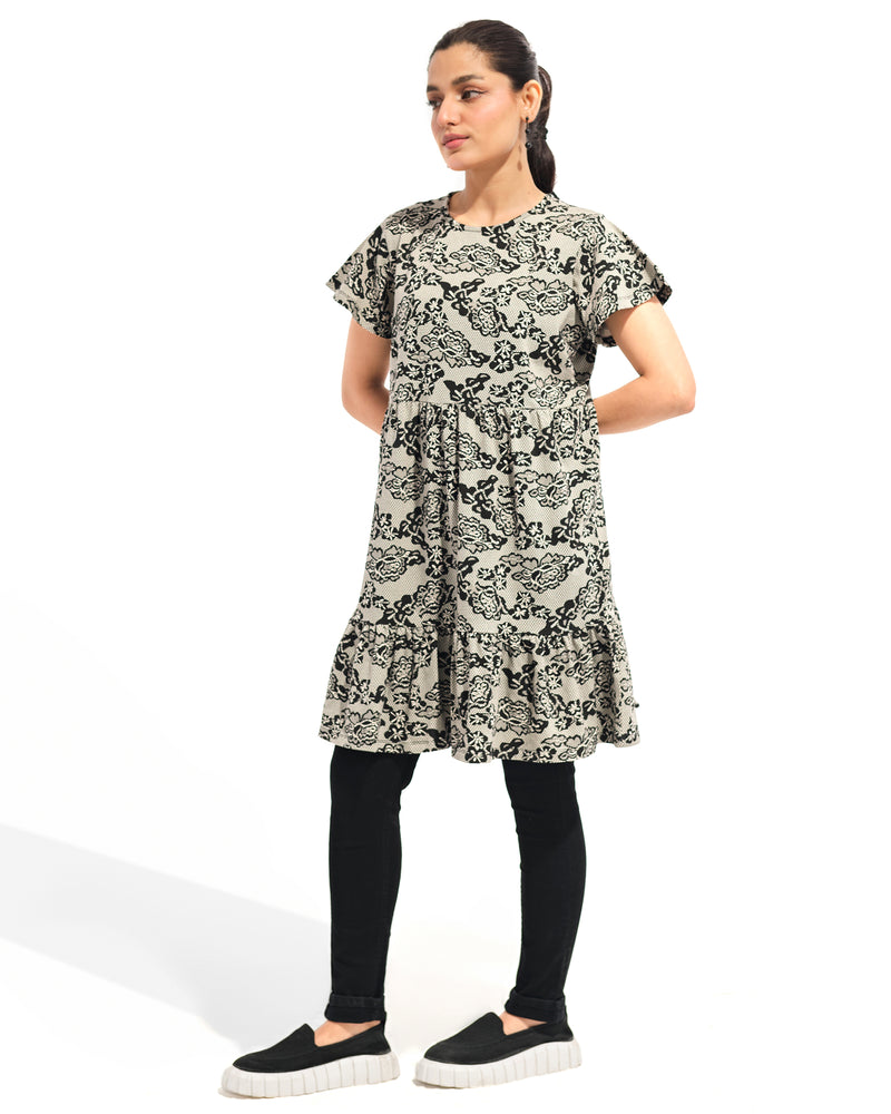 Women Printed Tier Dress - Engine - Buy Now