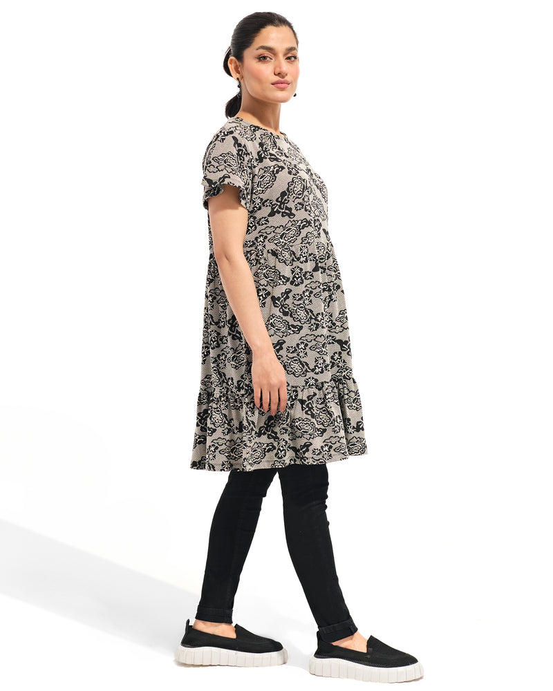Women Printed Tier Dress - Engine - Buy Now