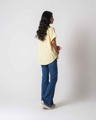 Women Polka Dot Knit Top