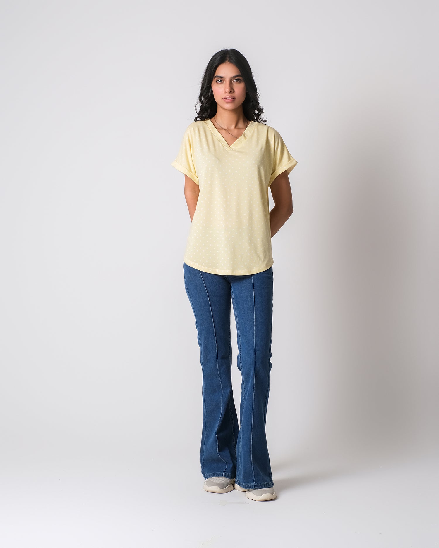 Women Polka Dot Knit Top - Engine - Buy Now